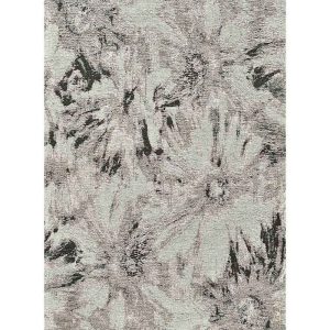 Tappeto Fiori di Loto Grigio